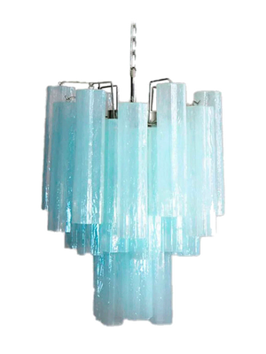 Virelia Glass Tube Chandelier 30 Tubes - Opal - view 2