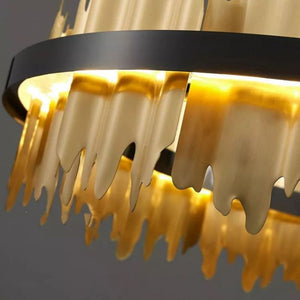 Wave 2-Tier Modern Round Chandelier, two-tier - view 5