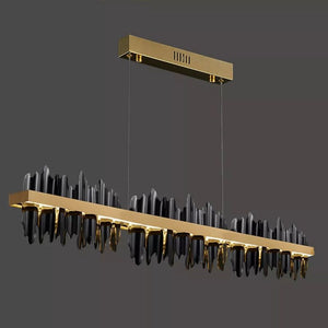 Wave Modern Sculpture Linear Chandelier - view 3