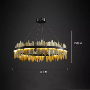 Wave Modern Sculpture Round Chandelier - view 6