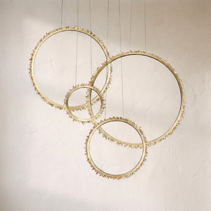 Rock Crystal Ring Chandelier