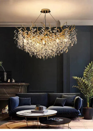 Renata Polyhedral Crystal Branch Chandelier - view 4