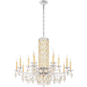 Siena Short Column Crystal Chandelier 41" - view 4