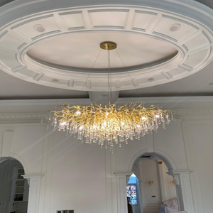 Stunning Tree Branch Crystal Chandelier with Clear Teardrop-shaped for Living/Dining Room - view 7