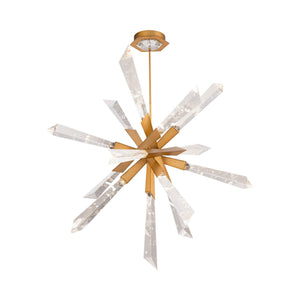 Solitude LED Pendant Light in Aged Brass (Large).