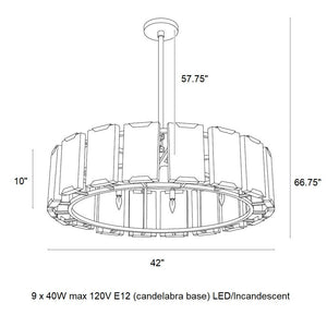 Rovira Alabaster Chandelier - view 5