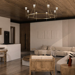 Torcho Round Chandelier 58" - view 6