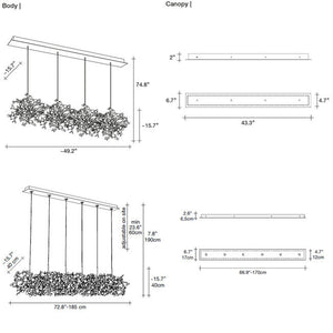 Vespera Linear Chandelier - view 2