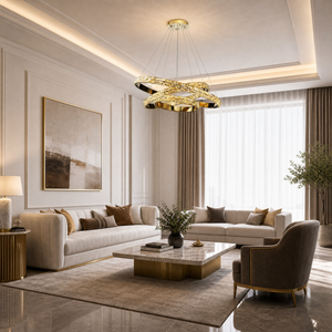 Vega Triple Ring Crystal Chandelier - view 7