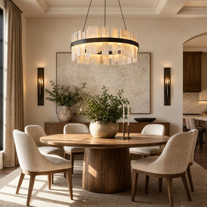 Alabaster Tile Round Pendant 800 - Copper, chandelier - view 5