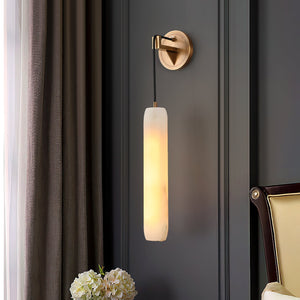 Wrenna Alabaster Flute Wall Lamp, wall sconce - view 2