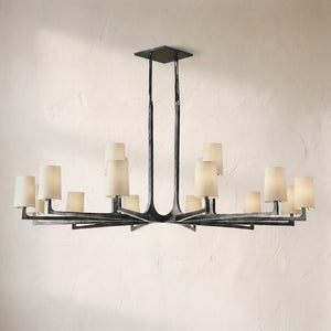 Wright Simplicity Forged Round Chandelier 60" - view 4