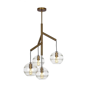Art Glass Ball Sedona Chandelier - view 2