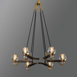 Galad Contemporary Crystal Chandelier 6-light