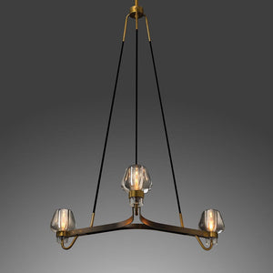 Galad Contemporary Crystal Chandelier 3-light