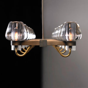 Galad Contemporary Crystal Linear Chandelier - view 3