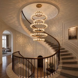Ellison Glass Bubble Tiered Ring Chandelier - view 6