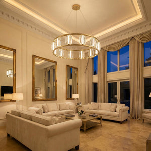 Arcus Contemporary Crystal Chandelier - view 2
