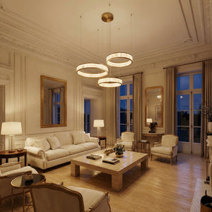Crystara Modern Natural Moroccan Stone Chandelier - view 2