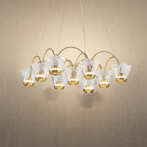 Modern Pendant Light in gold