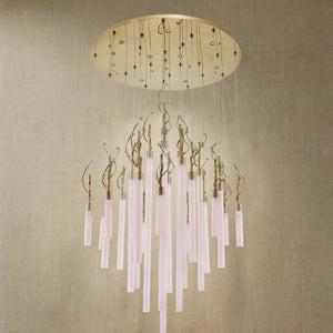 Davina Modern Glass Round Chandelier 47" - view 4