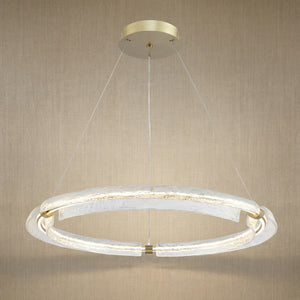 Glass Chandelier in gold