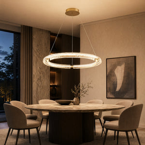 Flora Modern Glass Chandelier - view 2