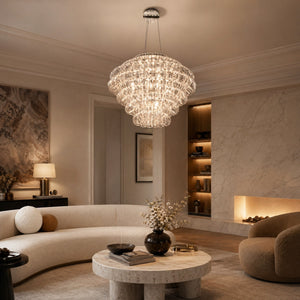 Opulence Modern Glass Chandelier 31" - view 2