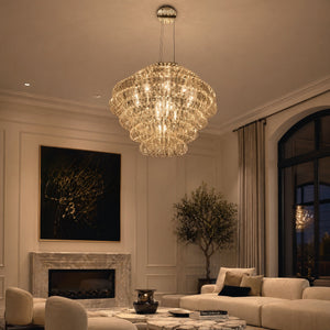 Opulence Modern Glass Chandelier 31" - view 7