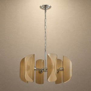 Helena Modern Chrome Glass Pendant Light - view 19