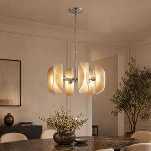 Helena Modern Chrome Glass Pendant Light - view 18