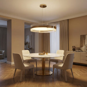 Ribbon Round Modern Chandelier - view 2