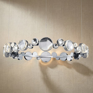Yiosi Series Crystal Pendant Light Style K - 39" (Dia 1000mm)
