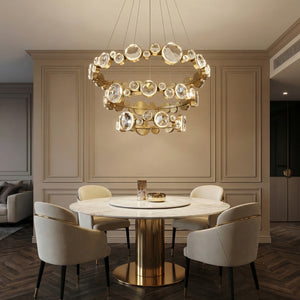 Eclipse Round Crystal Modern Chandelier - view 7