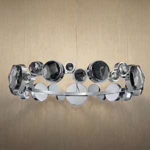 Eclipse Round Crystal Modern Chandelier - view 20