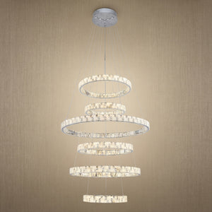 Yiosi Series Crystal Pendant Light Style S - 22" (Dia 570mm)