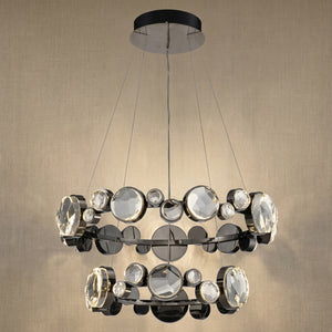 Yiosi Series Nested Crystal Pendant Light Style C - 22" (Dia 560mm)
