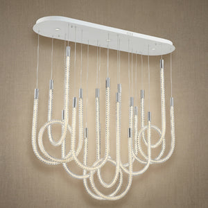 Dining Chandelier Contemporary in white