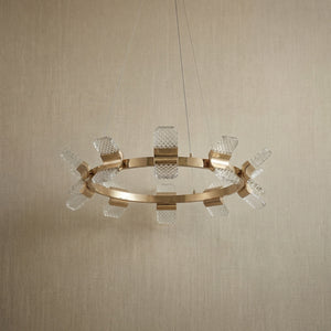Ring Chandelier in a foyer