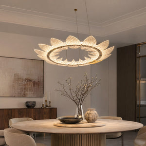 Aster Modern Glass Ring Chandelier - view 7