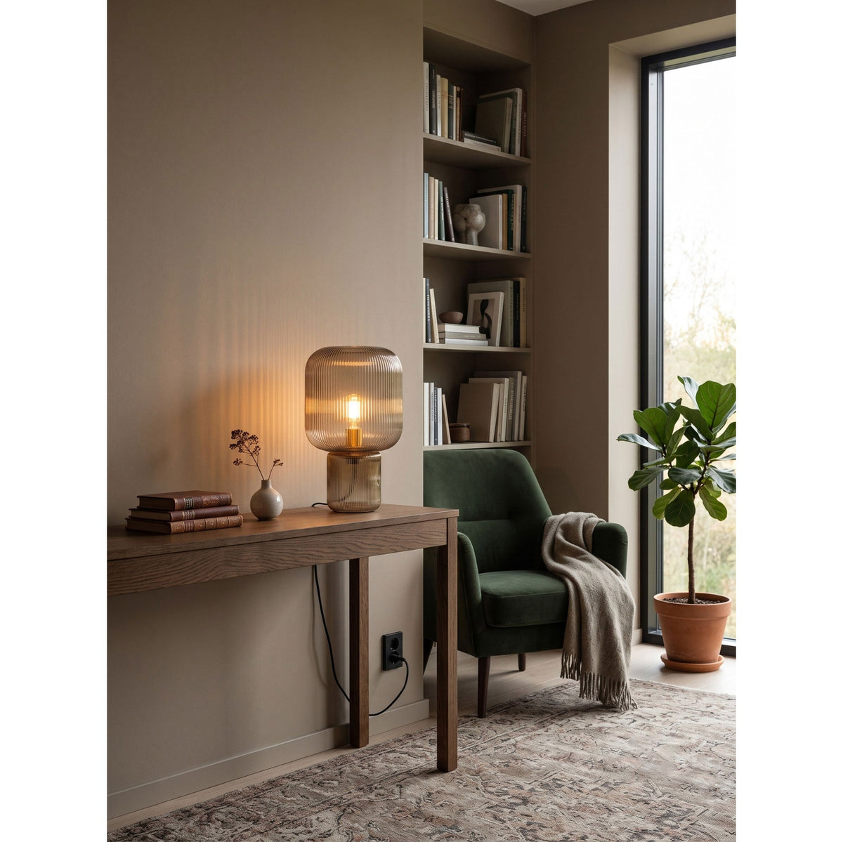 Table lamp in a reading corner, RHL Lighting
