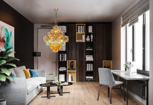 Bettina Round Chandelier, glass - view 4