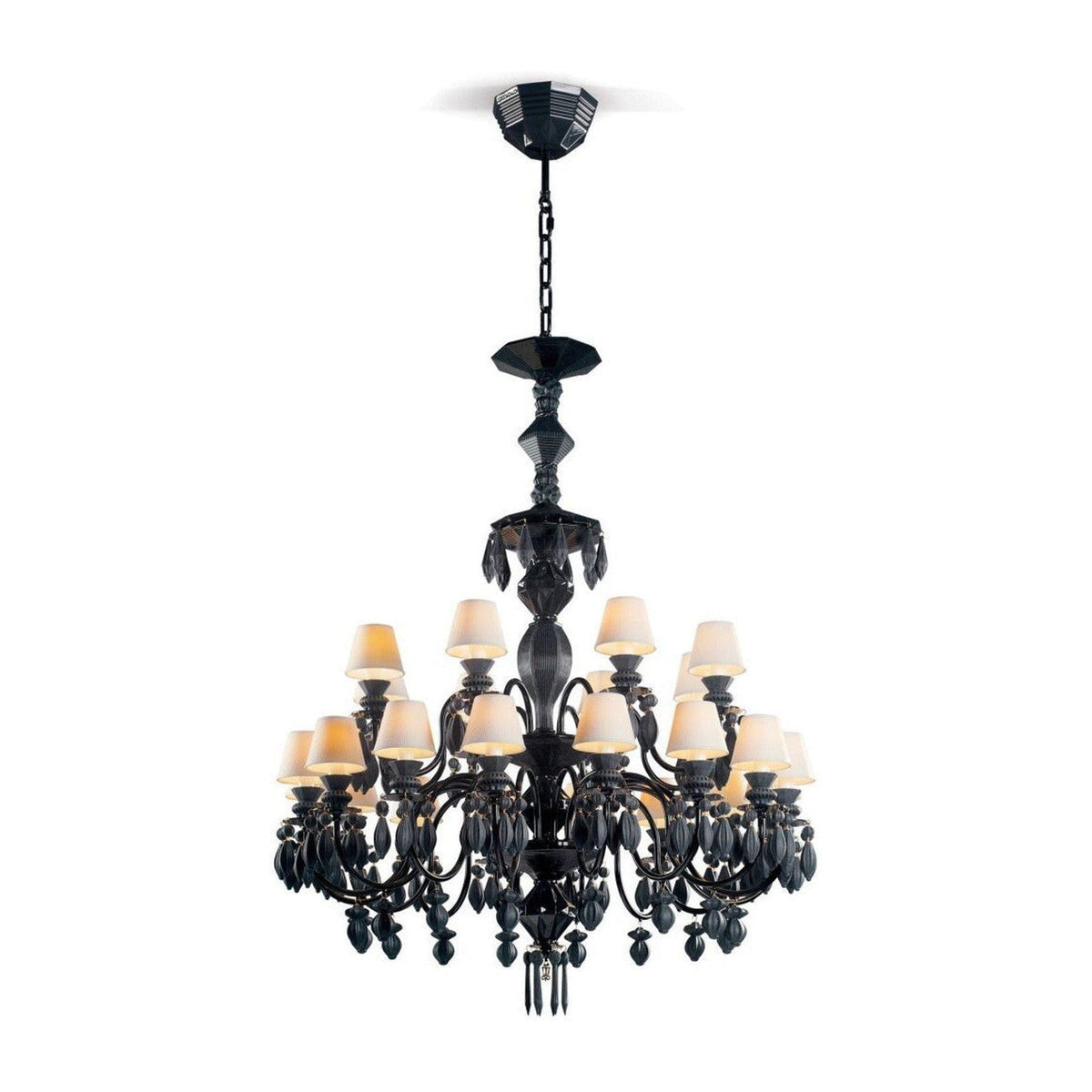 Belle De Nuit 24 Lights Chandelier, in glossy and metallic