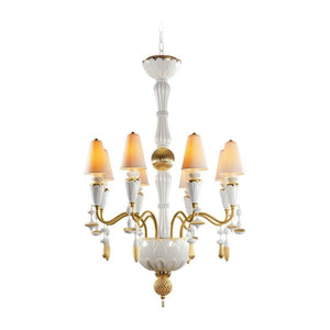 Vintage Nexora 8 Light Chandelier, in glossy