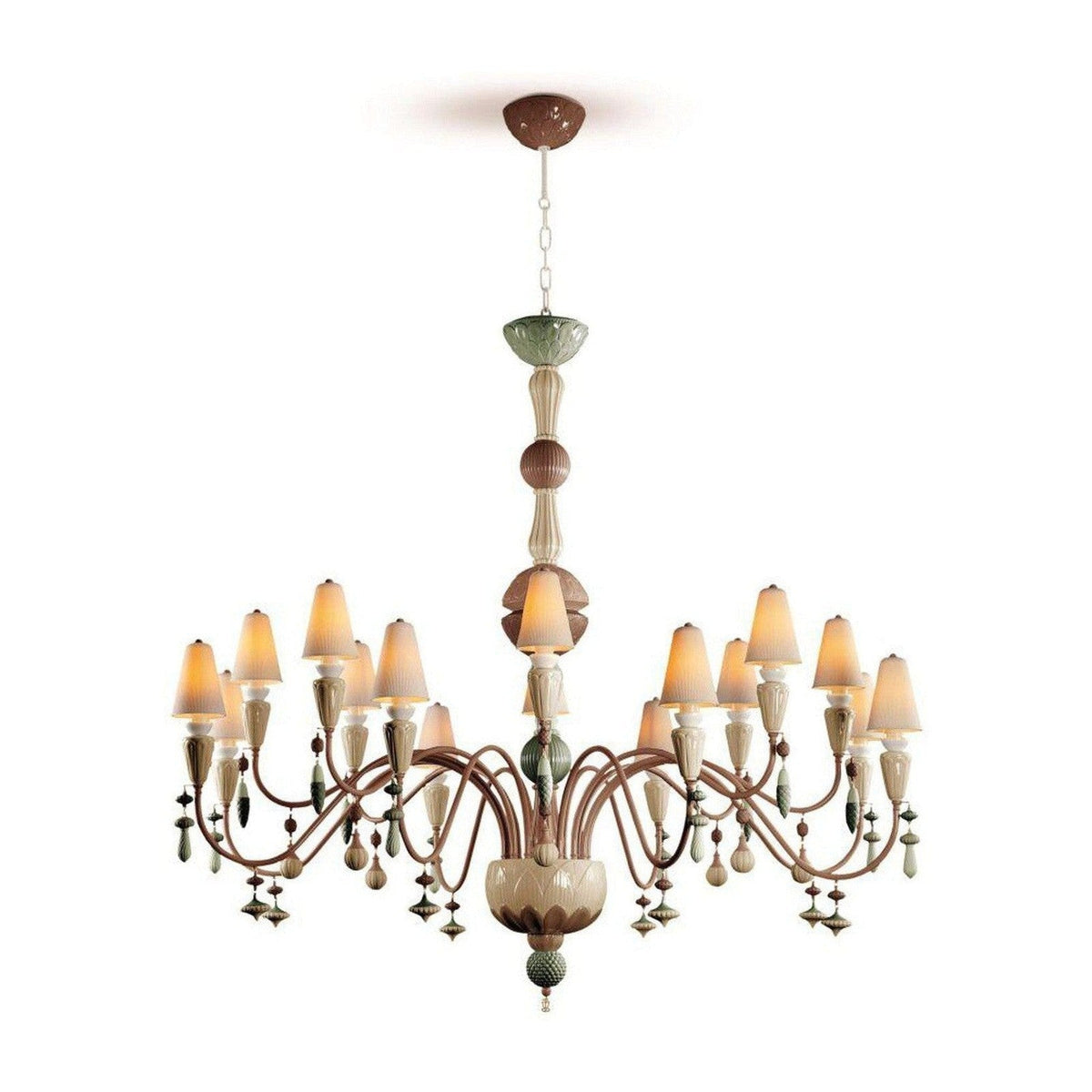 Vintage Nexora 16 Light Chandelier, in glossy