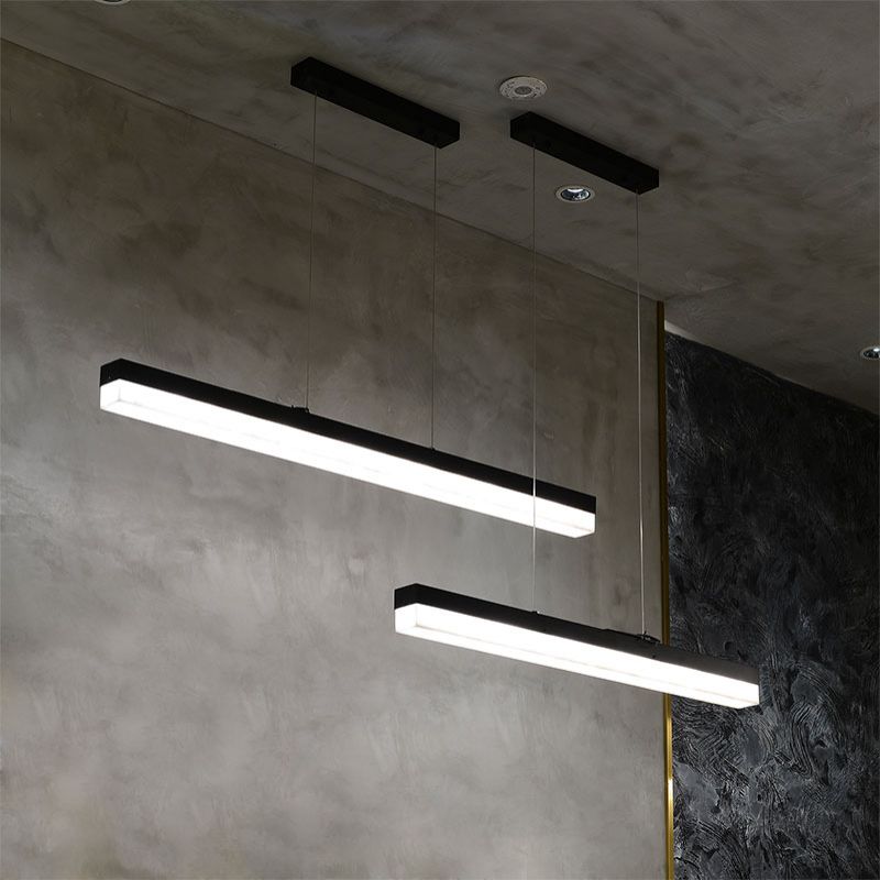 Alabaster Simple Linear Kitchen Island Chandelier - RHL