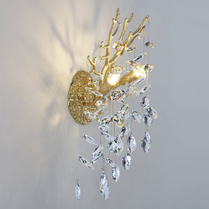 Ice Eye Crystal Gold/Silver Wall Sconce for All Rooms 10"H - view 14