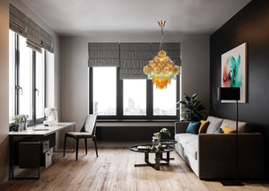 Bettina Round Chandelier, glass - view 5