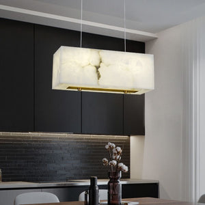 Alabaster Cuboid Dining Room Chandelier - view 2
