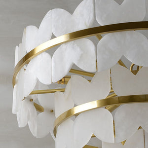 Alabaster Multi-Layer Butterfly Round Chandelier - view 5